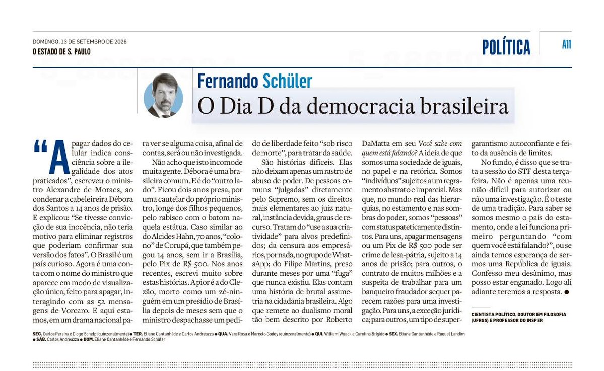 fernandoschuler's tweet photo. Meu artigo no @Estadao https://t.co/uVlDr20SUN