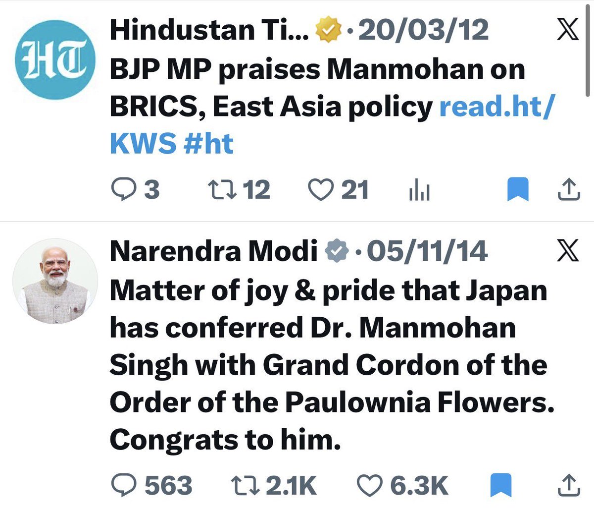 RightWingWire26's tweet photo. This is Narendra Modi, he knows his limits. 

If Rahul Gandhi becomes a PM tomorrow (just saying, wont happen btw). Modi Ji will still congratulate him for any achievement on behalf of India. 

While Congress goons are busy mocking the PM of India for their cheap politics. 🤡 https://t.co/mOGJhQnpof