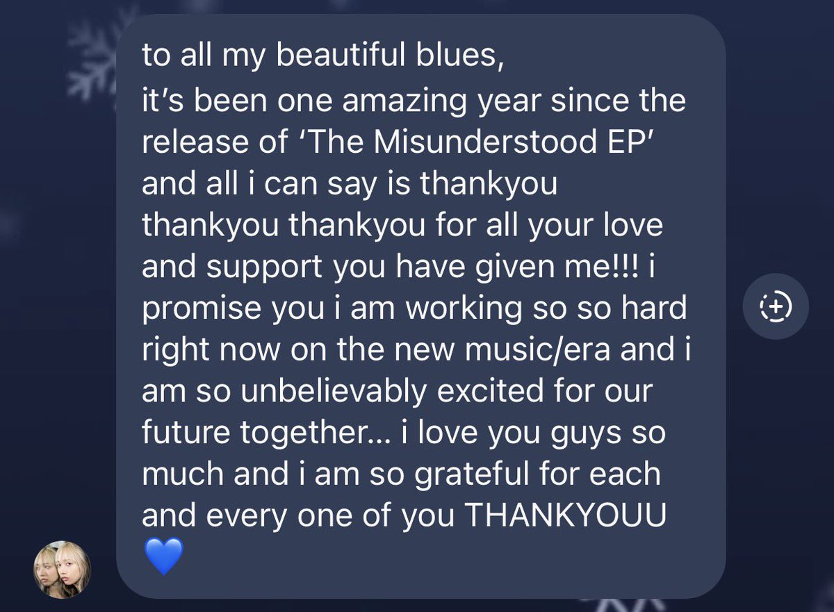 BahngGlobal's tweet photo. Hannah's message for blues via 'secret lil club for my blues ๐๐'
#hannahbahng #bahngentertainment @hannahhbbahng @BahngEnt #TheMisunderstoodEP https://t.co/kf1kbc2llf