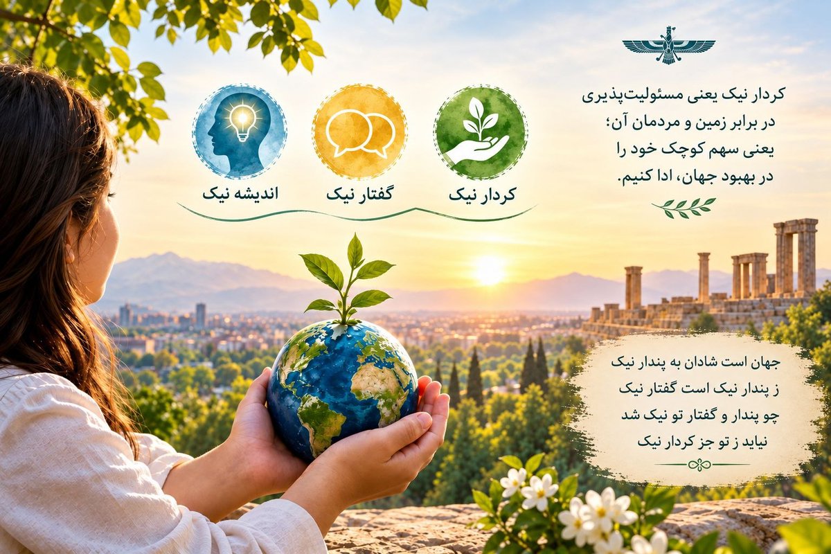 zhobin_iran's tweet photo. (۱/۴) 🔸سه اصل نیک؛ راهنمای زیستن در دنیای امروز

✍🏻ژوبین برزین‌مهر

در دنیای پرشتاب امروز که هر روز با انبوهی از اخبار، فناوری‌های نو و تغییرات سریع روبرو می‌شویم، گاه گم کردن مسیر اصلی زندگی آسان است. https://t.co/iPXqDvhMFY