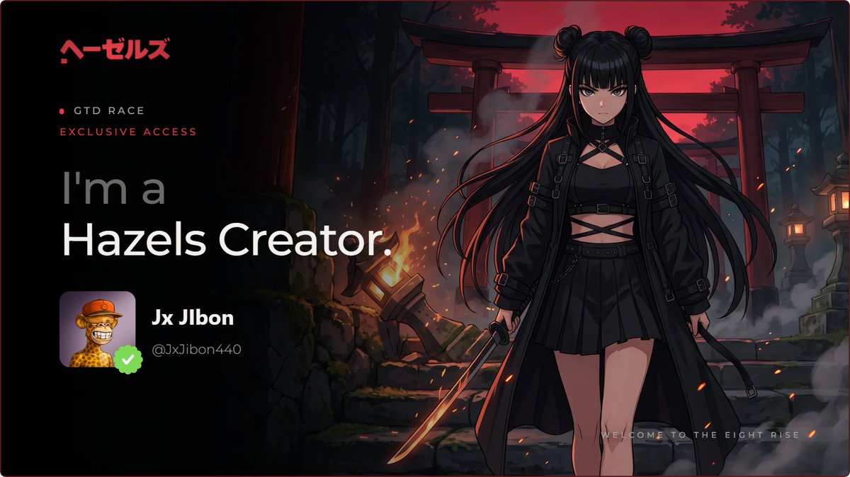 JxJibon440's tweet photo. Born from Eight Rise, 5,555 unique pieces of @0xhazels  are quietly redefining what true Web3 ownership and utility look like. 

This isn’t just another art collection-it’s the world’s first ecosystem connecting holders directly to an Attention Layer (Pulse), a Free Mint Launchpad (Drops), and Real-World Assets (RWA). No empty roadmaps, no token dilution, and zero backroom VC/influencer handouts-just pure, live utility built from the ground up by @Rosaaa. 

The GTD Race is live. Build your footprint, earn your place organically, and witness what building in real-time actually feels like. 

#Hazels #Web3 #NFT #Drops #WEAREHAZELS