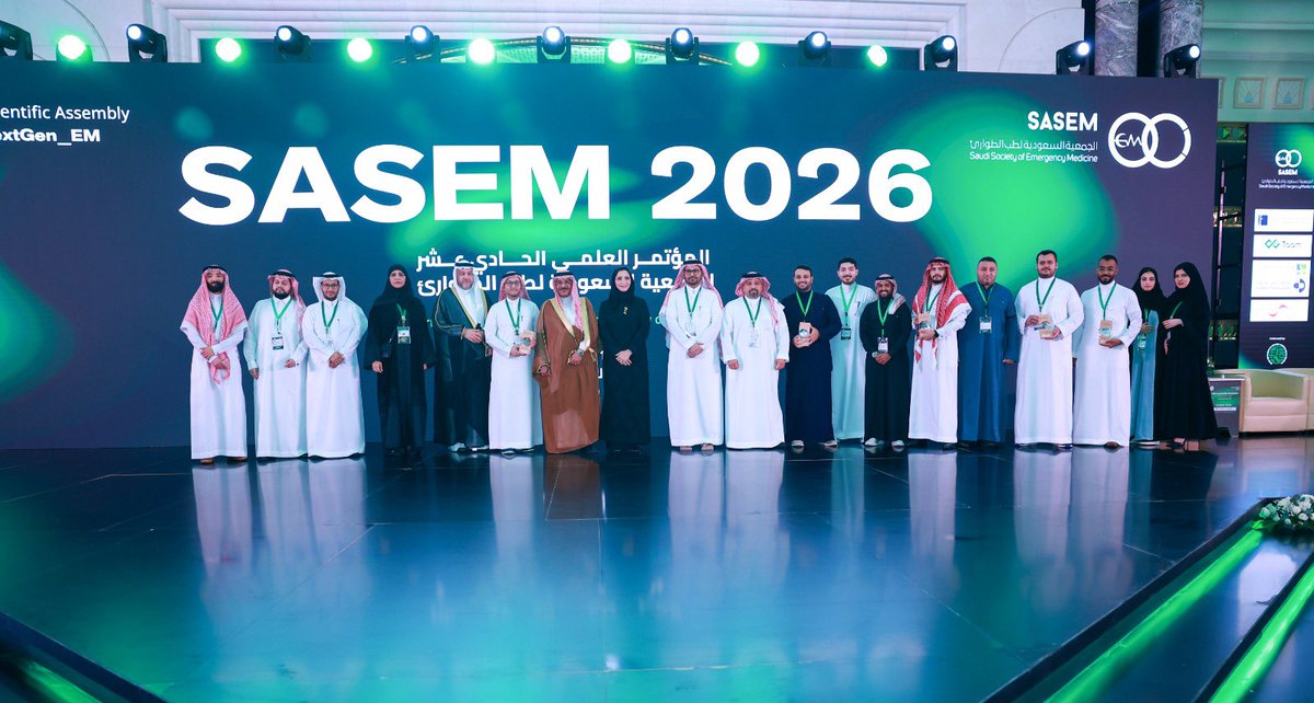 sasem2026's tweet photo. A well-deserved moment of appreciation for the team that gave #SASEM2026 its voice. 🏆✨

Recognizing our Speakers Team for their passion, knowledge, and invaluable contribution to an unforgettable scientific experience.

Thank you for making every session count. 👏

#SASEM2026
#NextGen_EM