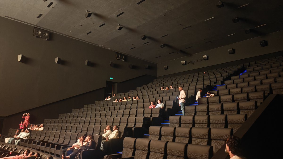 shrutitv's tweet photo. Visited today's soft launch of Karpagam Grandplex - India's largest #EpiqLuxon in Kovai. 🤯🔥

The LED screen delivers stunning picture quality, and the 64-channel Dolby Atmos powered by MAG Audio is simply phenomenal. This is easily one of the most premium cinema experiences in India right now.

Highlights: 
• 63 × 33 ft Flat LED Screen (Largest in India – Flat AR) 
• 4K DCI • HDR 
• Acoustically Transparent LED
 • 64-Channel Dolby Atmos powered by MAG Audio 
• Flat 1.89:1 Aspect Ratio 
• Entirely Black Auditorium with signature blue ambient lighting — once the lights go off, it's incredibly pitch black, making the visuals pop even more.

Screens: 
• 1 #EpiqLuxon (LED) 
• 1 #Epiq (Laser)
 • 3 Scope screens

Kovai people are lucky! ❤️ The city now has 3 EPIQ screens, and Karpagam Grandplex has raised the bar for premium movie watching. 

congratulations @Grandplexcinema
@qubecinema

thanks @Yuvaraj_m_Qube
@Iamsantho

#Coimbatore #Kovai #CinemaLovers #DolbyAtmos