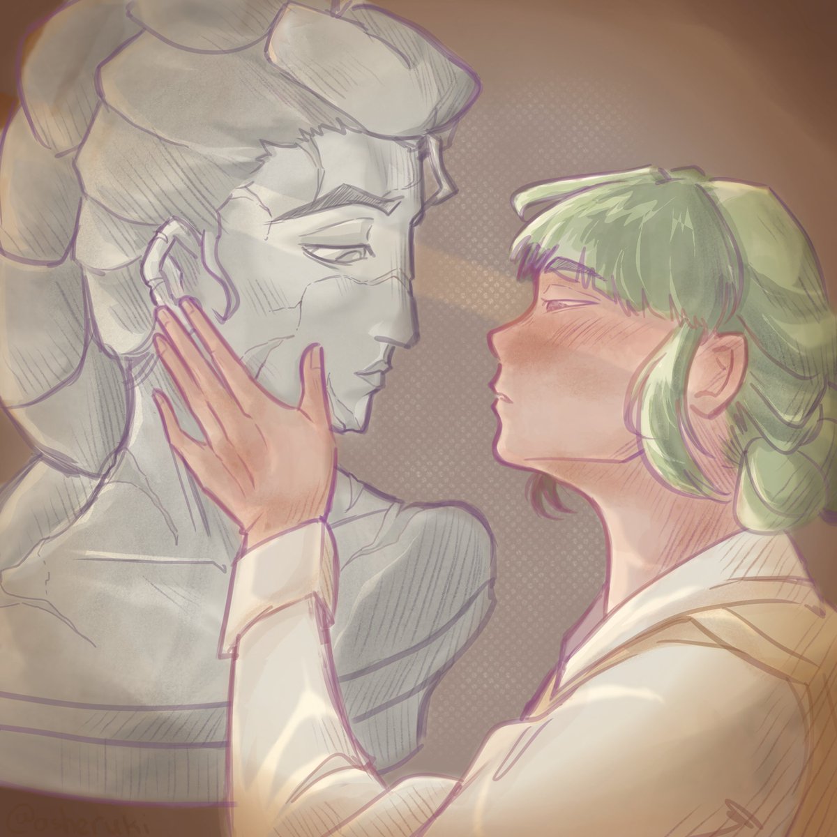 asheruki's tweet photo. "I feel like I've seen you before." 

#zoerumi https://t.co/DPIpfVtnyc