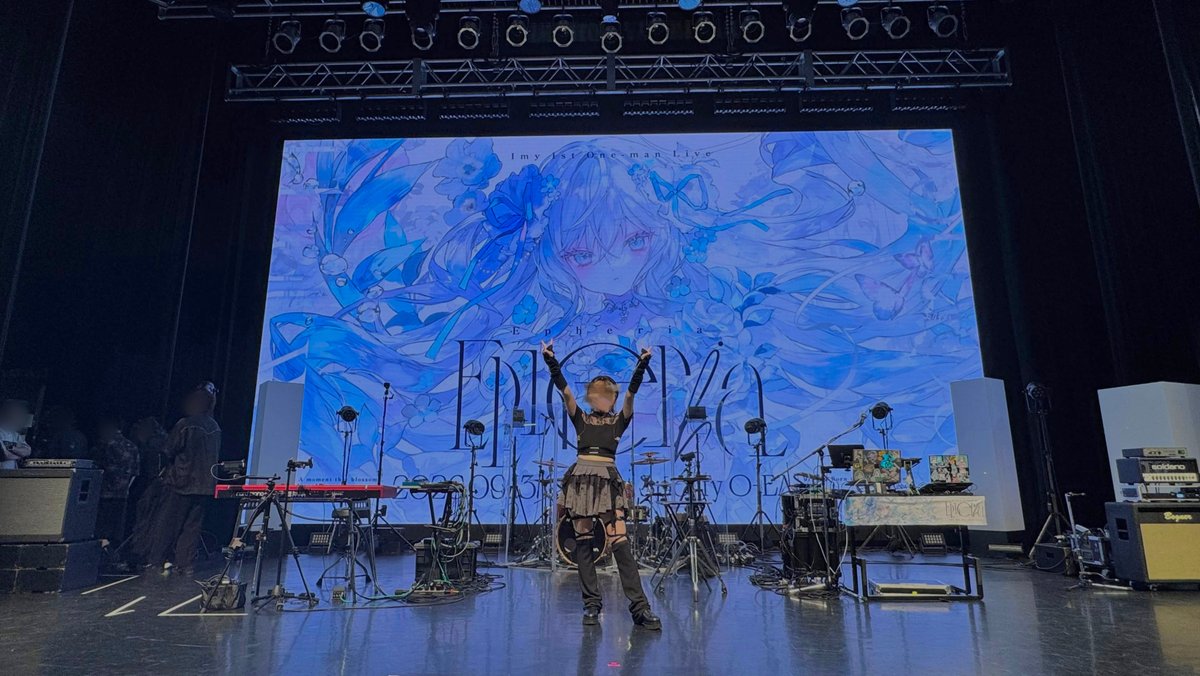 itsukinatsume's tweet photo. #Imy1stLive トップバッターとして会場あたためさせてもらいました🔥
一緒に声出してくれてありがとう〜！Not Fallingのコール、皆さすがの仕上がりだったわね…👏

みゅーさん、おにねこさん、お疲れ様でした！Imyの世界を共有できる最高の時間でした💛

『キミとまた会えると信じてる』！ https://t.co/o3zhsEIrSh