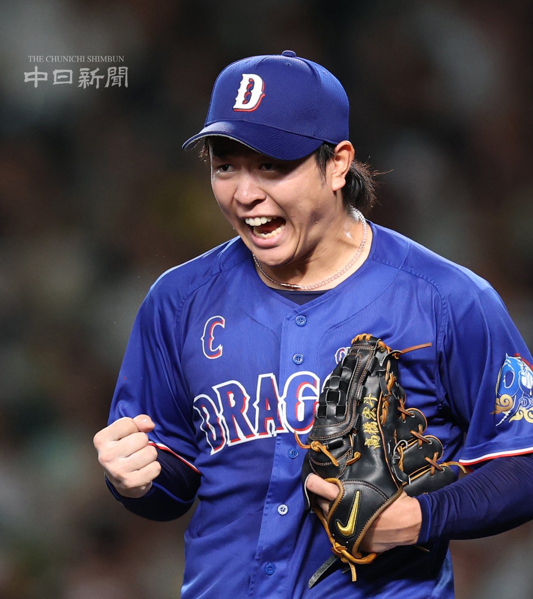 chunichiphoto's tweet photo. 【ドラゴンズ】９回裏、満塁のピンチで坂本選手を打ち取った高橋宏斗投手 #中日新聞 #中日スポーツ https://t.co/3k85Lihpha
