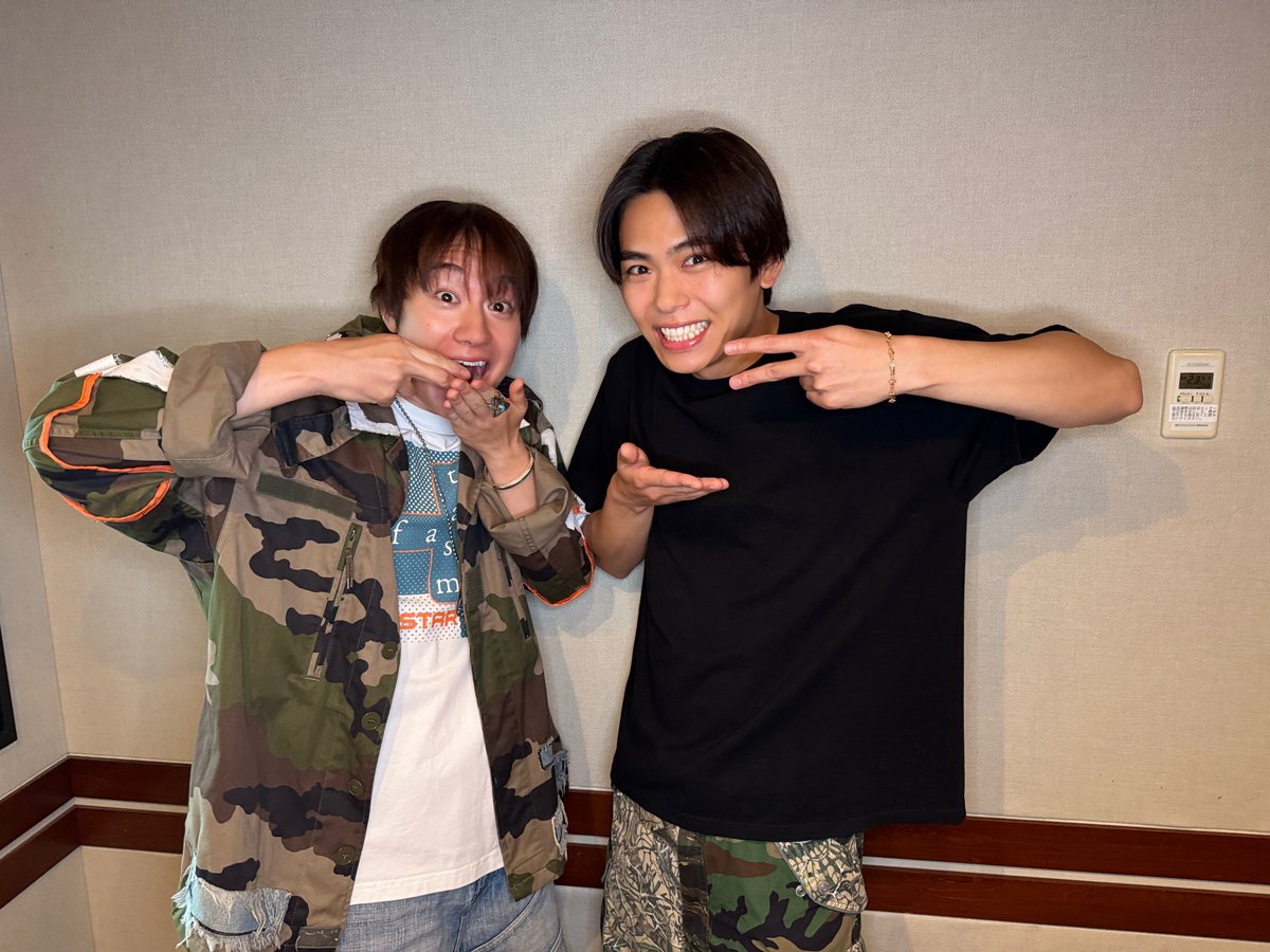 7mpickup_tfm's tweet photo. 今日の担当：椿泰我＆影山拓也🧡❤

「IMP.の #IMPickup」今日も放送！📡
9月14日、今日はなんの日でしょう？？

#椿泰我 #影山拓也 がピックアップ☑️
今日は、お腹がへっちゃうかもしれない日🍳
椿が食べためちゃウマ料理とは…！！

📻https://t.co/vIXIHsYU4c

#IMP. @_7mp_official_ #TOKYOFM #JFN https://t.co/kMbuU8y8Us