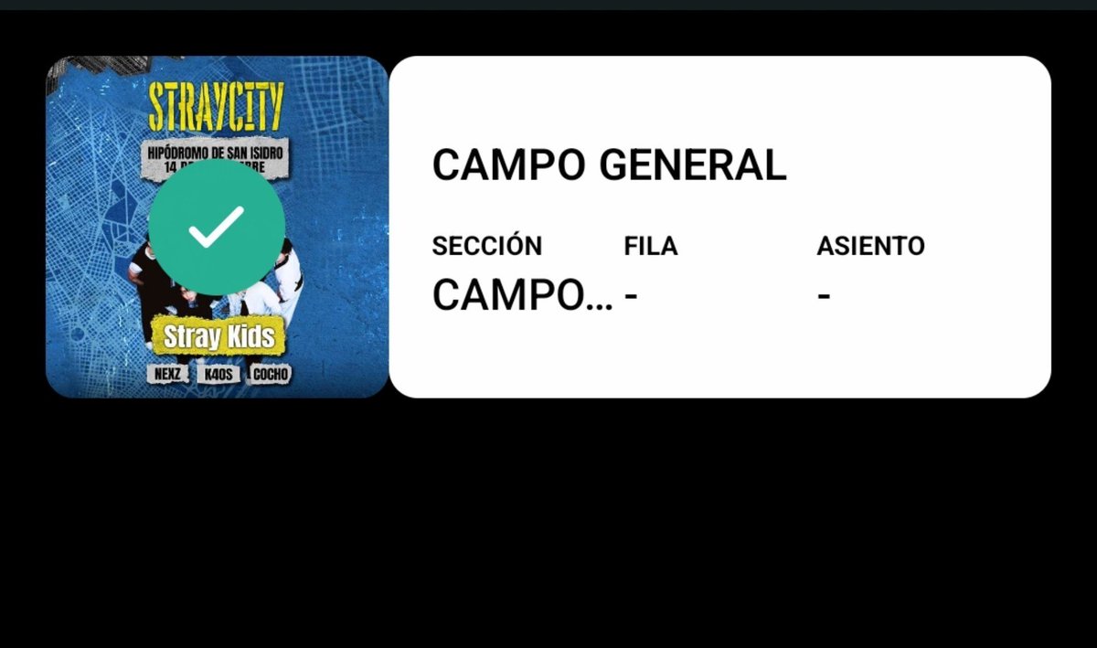 winterjh95's tweet photo. AYUDA SIGO vendiendo ENTRADA DE SKZ PARA EL DIA 14 DE SEPTIEMBRE A 100K llévense llévense la entrada es para campo general😭😭🙌🙌 
#straykids #straycity #buenosaires #argentina https://t.co/PavLsQXMSn