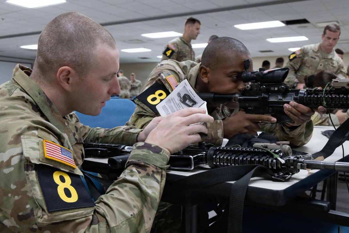 USArmy's tweet photo. The 2026 U.S. Army Best Squad Competition is underway!
Weapons issued and zeroed. Packing lists verified. Soldier skills and knowledge tested.
Now, squads from across the Army go head-to-head in challenges that will test their grit, teamwork and warfighting skills. https://t.co/IauKWwhCs5