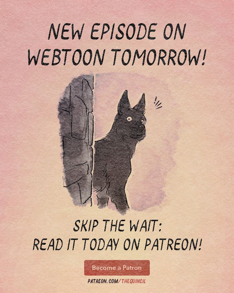 TheQuincil's tweet photo. The dogs are ALWAYS watching! Ep 17, "Centaur Under Watch", releases on Webtoon tomorrow (and Patreon 6 days ago!). Need MORE Soulford? Subscribe at higher tiers to get journals, commentaries, and more! #thesecretsofsoulford #secretsofsoulford #webcomic #webtoon #webtooncanvas https://t.co/BLiwLcvZSb