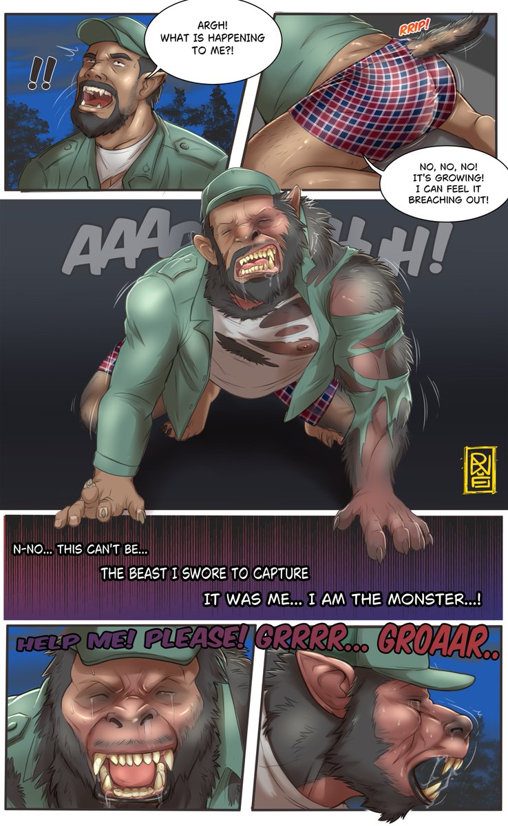 OldWerewolfGzn's tweet photo. Patrolling the dark streets to find the beast terrorizing the town... only to realize the blood on the pavement came from my own claws. https://t.co/KuTLQqxiMP