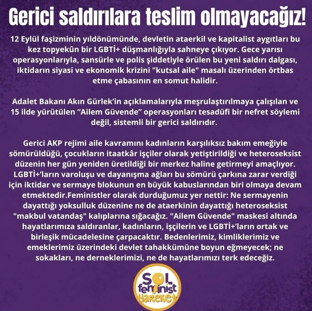 solfeministant's tweet photo. Dayanışmamız, irademiz ve isyanımızla birleşerek yan yana geleceğiz; o çirkin, yobaz ve gerici zihniyetinizi yok edeceğiz! https://t.co/SLSqiRfslY