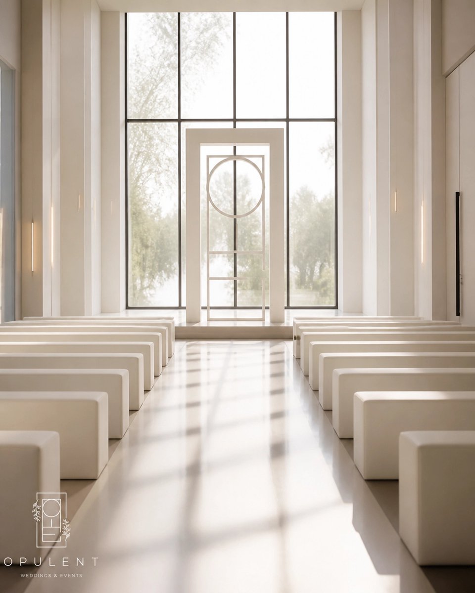 Opulent_Wedding's tweet photo. Silence speaks in structure. An architectural aisle defines space with precision, proving that true elegance lives in the lines.

Discover intentional design at https://t.co/cTOU3Mac8S

#SilentLuxury #MinimalistDesign #WeddingPlanning #EventDesign https://t.co/ZDQDB8xbEV