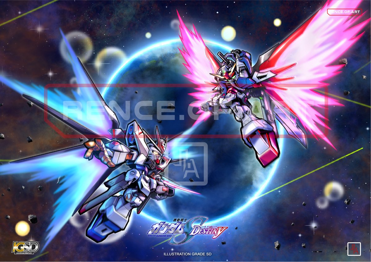 Rence912's tweet photo. Strike Freedom vs Destiny
#gundam #ガンダム https://t.co/Iuq6ifDyQH