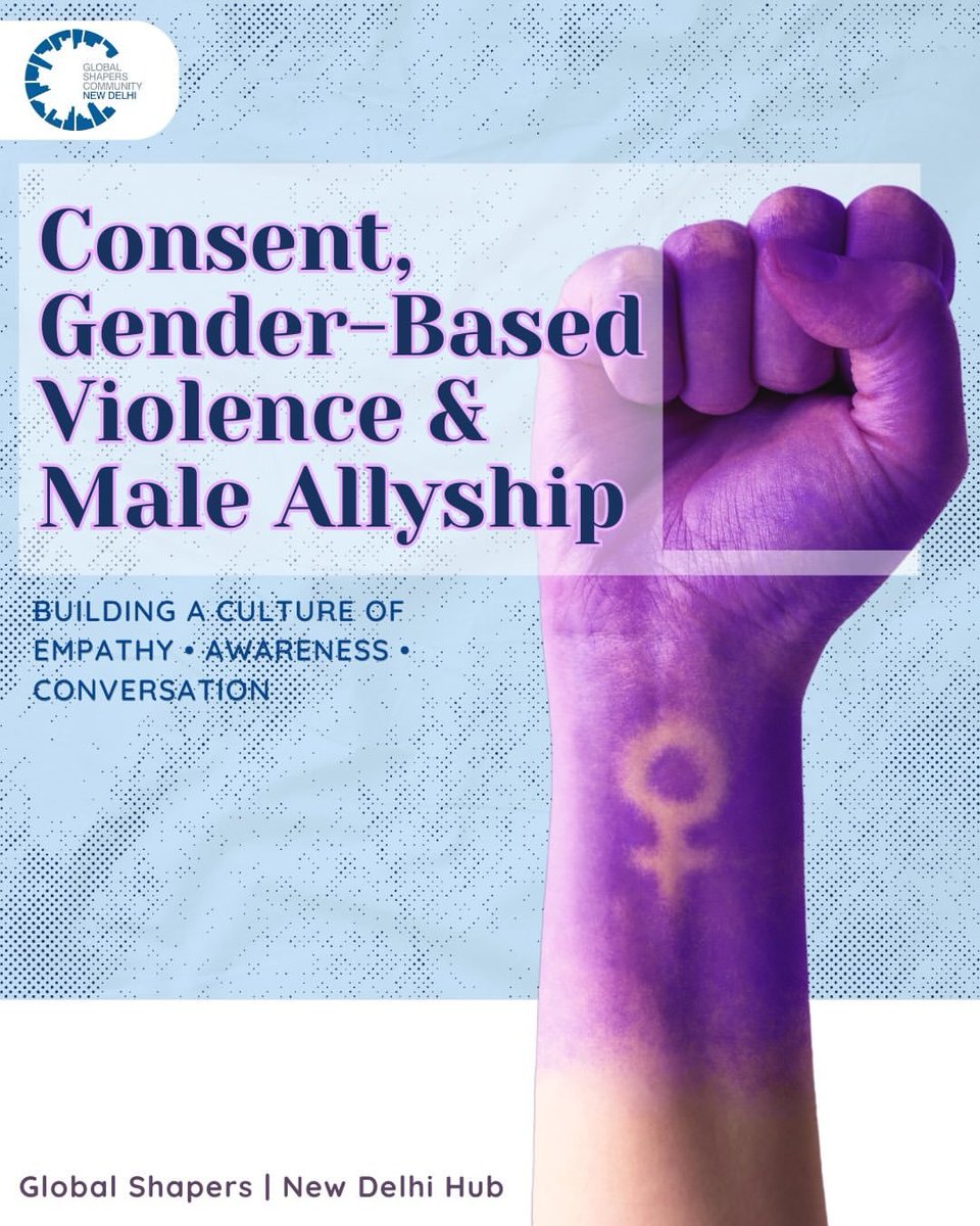 GSCNewDelhi's tweet photo. Change the conversation. Challenge the norm. Be an ally.

Our work on consent, gender and male allyship is about creating spaces where respect isn't simply an ideal - it's the standard.

#GenderEquality #MaleAllyship #Consent #GlobalShapers https://t.co/YOpXoDhrnc
