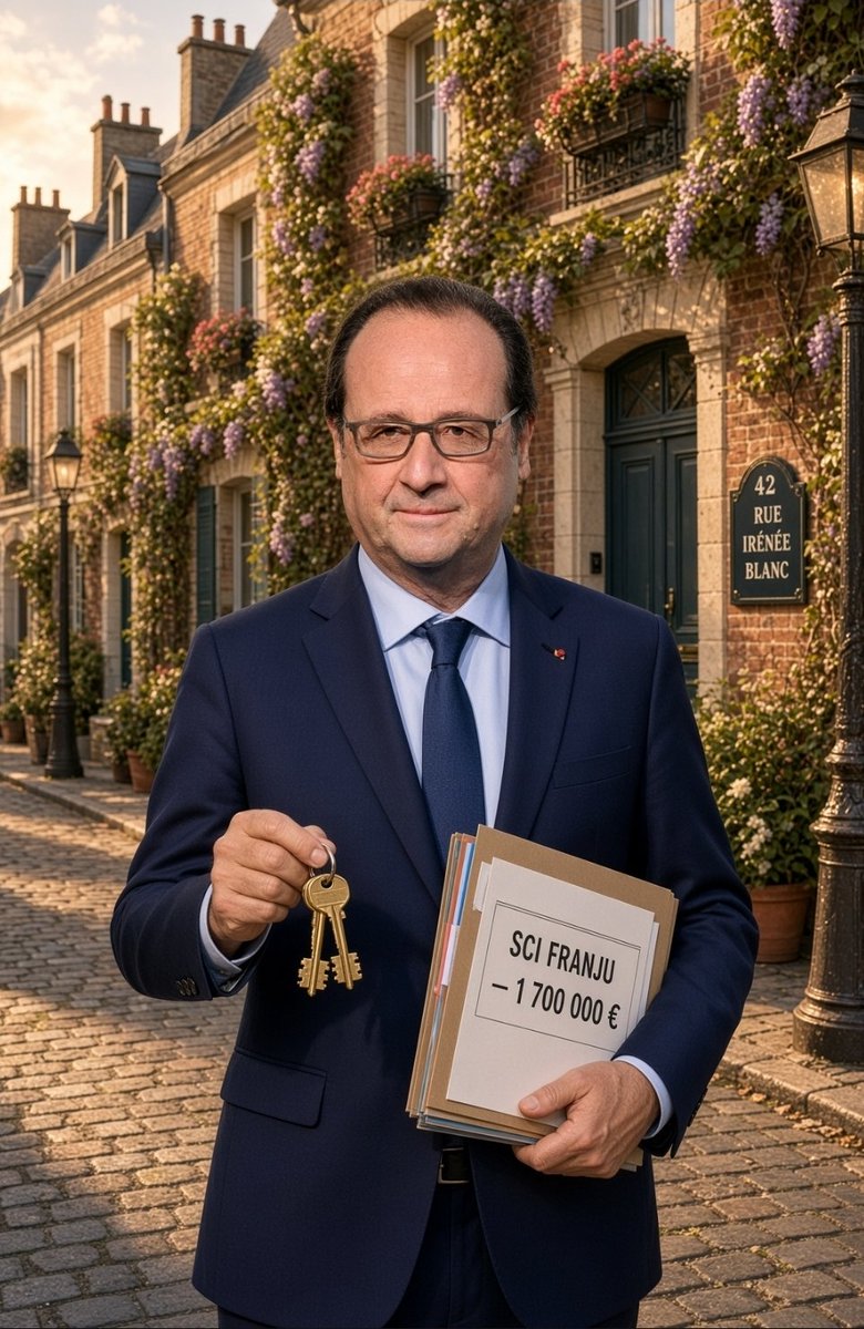QuentinCad31672's tweet photo. 🏠 Il n’aime pas les riches. Sa SARL a fait 762 000 €. Les comptes 2024 ne sont pas au greffe.

Deux sociétés. Deux SIREN. Un seul gérant.

FRANJU. SCI. 911 571 529.  
42, rue Irénée Blanc, 75020.  
Capital : 1 700 000 euros.  
Julie Gayet : 1 274 000.  
François Hollande : 426 000.  
Activité : location de terrains et d’autres biens immobiliers.  
Ils louent. À eux-mêmes.  
Signé le 14 mars 2022. Public. En règle. ✒️

RDPA.  
R.D.P.A.  Réflexions, Débats, Perspectives et Analyses.  
845 270 479.  
SARL. Capital : un euro.  
Gérant : François Hollande. Depuis janvier 2019.  
Code APE : arts du spectacle vivant.  
Siège : 9, rue Émile Allez, 75017.  
Avant : rue Irénée Blanc.

Résultat net 2022 : 219 000.  
Résultat net 2023 : 762 000.  
Trésorerie 2023 : 850 000.  
Fonds propres : plus d’un million.  
Zéro salarié.

Les comptes 2023 sont déposés.  
Les comptes 2024 : introuvables.  
Les comptes 2025 : toujours pas là. 🧾

Une société commerciale doit déposer ses comptes au greffe.  
Ce n’est pas une option. C’est la loi.  
Pour 2024, le délai est dépassé.  
Pour 2025, selon la date de clôture, on est au bord, ou déjà après.  
La suite prévue : injonction. Puis astreinte.  
Le registre, lui, reste vide.

Qui sont les clients ?  
Le SIREN ne le dit pas.  
Le bilan 2023 non plus.  
762 000 euros de bénéfice. Aucun nom en face.  
La question reste collée au numéro : 845 270 479.

Il n’aime pas les riches.  
Il a une SCI à 1,7 million.  
Il a une SARL à 762 000 de bénéfice.  
Il n’a pas déposé l’exercice suivant.

FRANJU montre le patrimoine.  
RDPA montre le flux.  
L’un est au RCS.  
L’autre manque à l’appel. 💼

Les registres sont publics.  
Les signatures aussi.  
Les absences aussi. 🔑

Le château des parents de Julie ouvre pour les Journées du patrimoine.  
Eux ont déjà le leur.  
Sur papier timbré.  
Sauf l’année où le greffe attend encore.

Pièces en 1er commentaire 🔎
