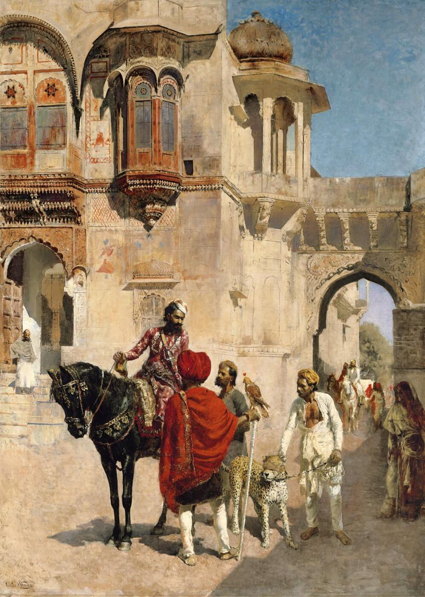 Yaduvam's tweet photo. Street Scenes in India by American artist Edwin Lord Weeks, 1849- 1903. https://t.co/shHyLheUQg