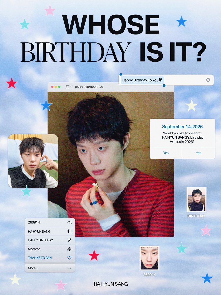 hahyunsang_twt's tweet photo. [🎉] 260914 HAPPY HYUN SANG DAY

#하현상 #Hahyunsang
#지구도_멀리서_현상이를_축하해 https://t.co/QUqOECjxmx