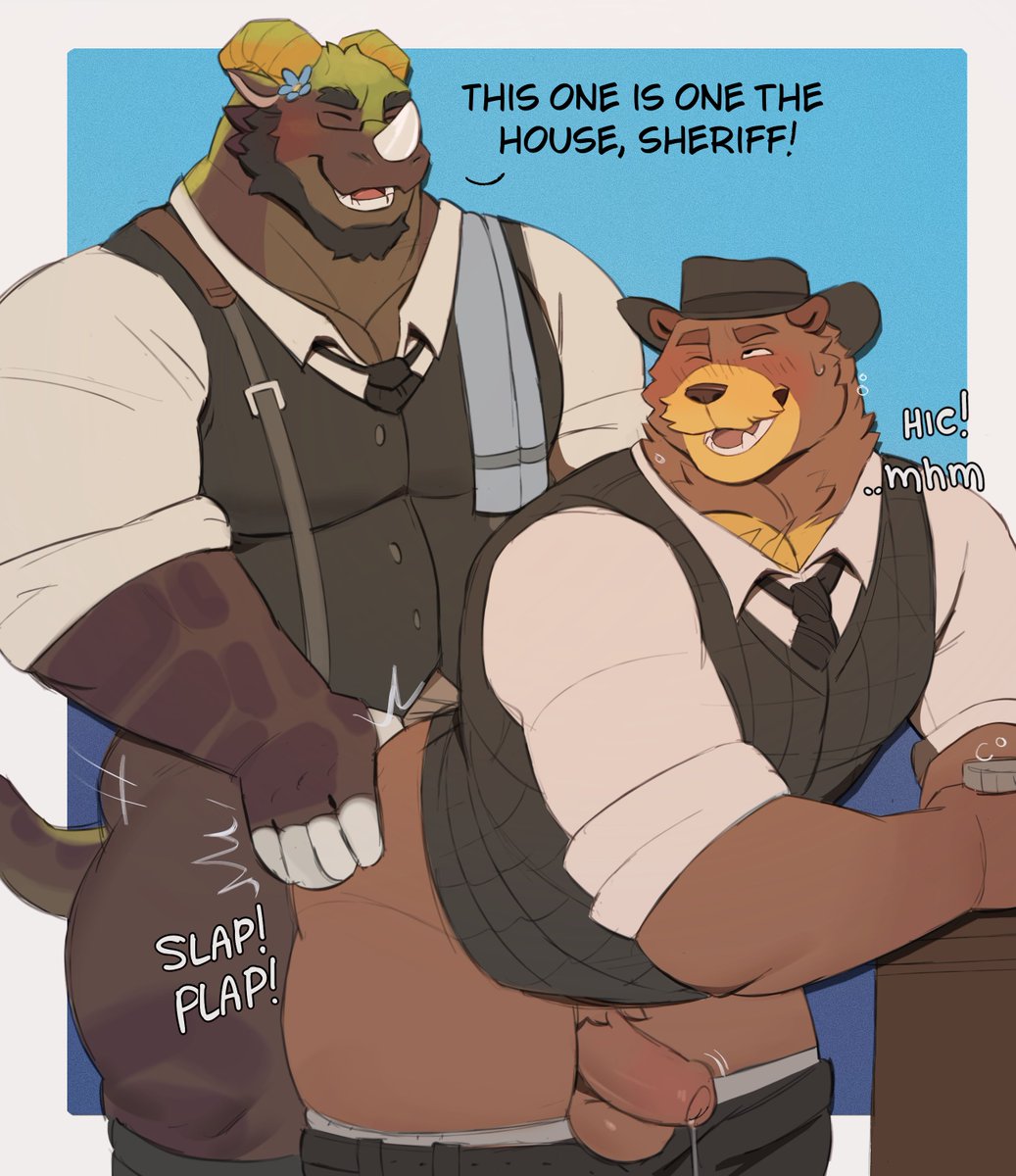 Gol1C's tweet photo. Bartender X Sheriff  (August reward) https://t.co/tMwb4qHxsW