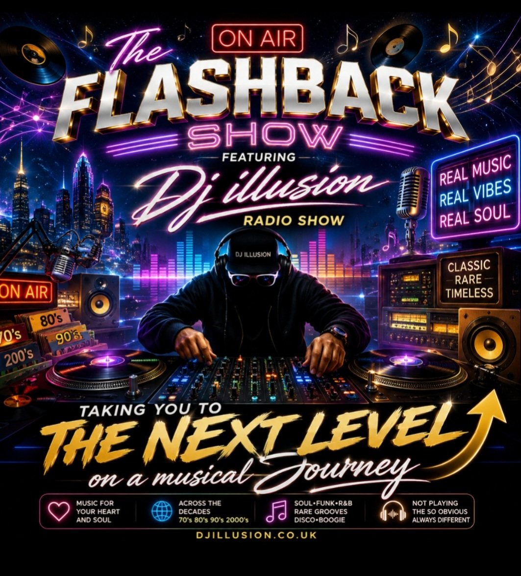 DJILLUSION81's tweet photo. Tune in today 3-5pm BST online visit Official website https://t.co/SXv4aUmJ0J to listen πΆ
#Flashbackshow
#neonradio
#live #RadioShow
#Megamix https://t.co/vQgPn7paab