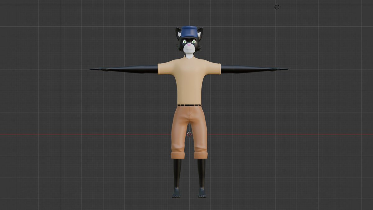 YnFxn2's tweet photo. Well... I think I've stopped striving for the perfect result. At the very least, I'm satisfied with this result. Of course, I'd like to add a few things, like a rig for the pose, but... I think I'm just tired now.

And I forgot to make the shoes again. And he's a mailman. https://t.co/07WOLUFtte