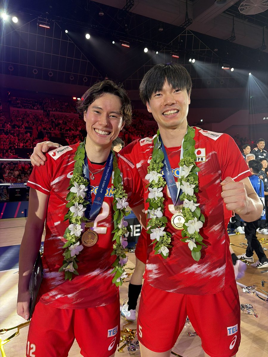 fujitv_volley1's tweet photo. 🚨石川祐希 髙橋藍 西田有志 がすぽると！に生出演🚨

きょう13日(日)24:10〜OA『すぽると！』

買取大吉 バレーボール #アジア選手権 2026で見事優勝し、ロサンゼルス五輪の切符を獲得した男子日本代表🎌✨

激闘を終えたばかりの #石川祐希 選手 #髙橋藍 選手 #西田有志 選手がすぽると！に生出演🥳

超豪華！今日の決勝戦を本人解説でお届けします👀

お楽しみに〜！🌙

駆けあがれ「最高の先へ！」
#バレーボール男子日本代表