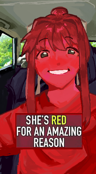 miro_theburger's tweet photo. she's red for an amazing reason
#DDLC #monika https://t.co/nfvqZmDWvM