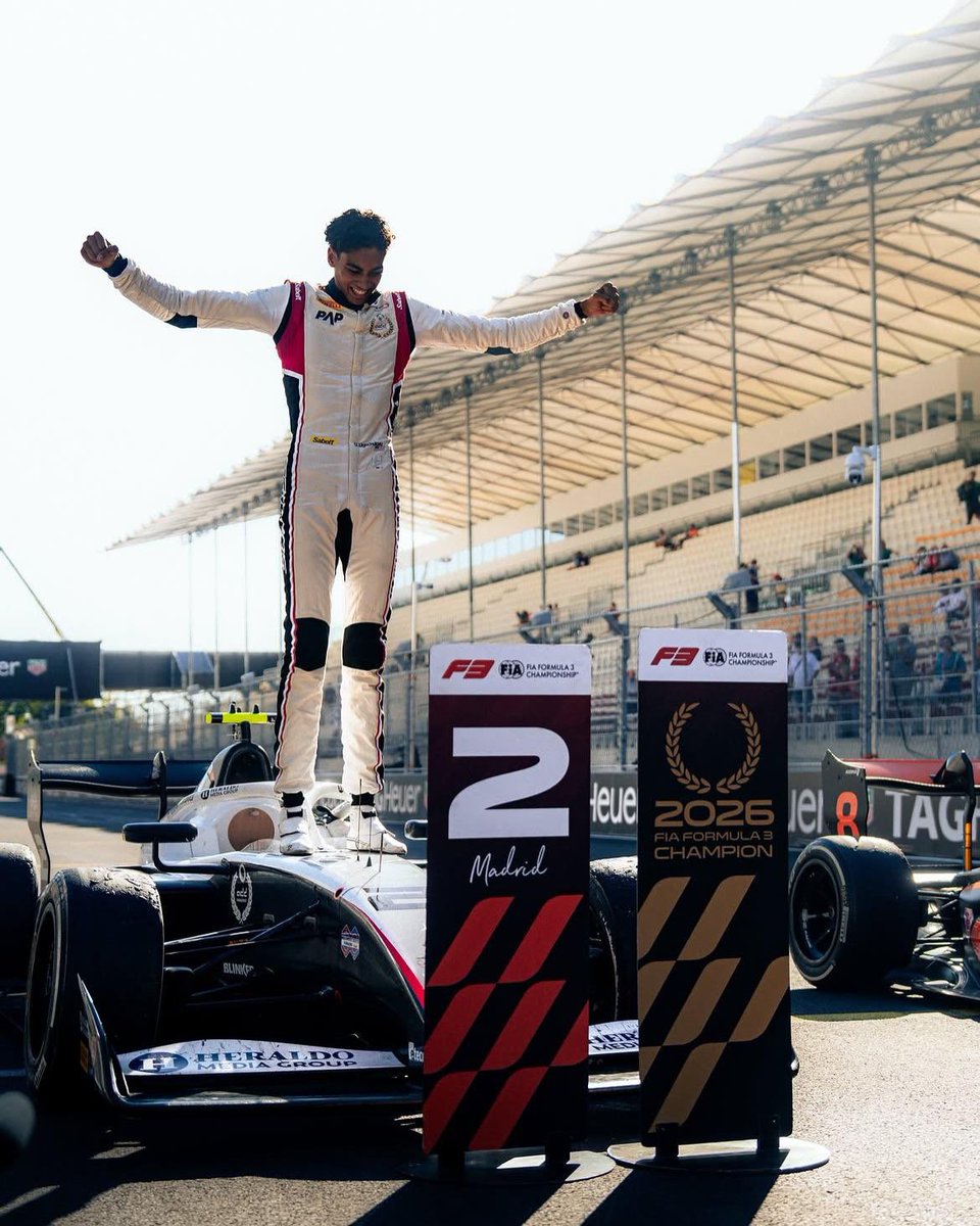 NigeriaStories's tweet photo. BREAKING NEWS: Nigerian 🇳🇬 -American 🇺🇸 racing prodigy Ugo Ugochukwu has officially been crowned the 2026 FIA Formula 3 Drivers' Champion. 

Congratulations 🎉🎈🍾🎊 https://t.co/c5x27Sd2T6