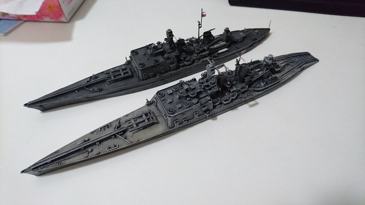 misorock's tweet photo. 架空戦記好きを拗らせて架空艦模型ばかり作るモデラーになってしまった。

#みんなで架空戦記をかたろう https://t.co/oSTiecgHr3