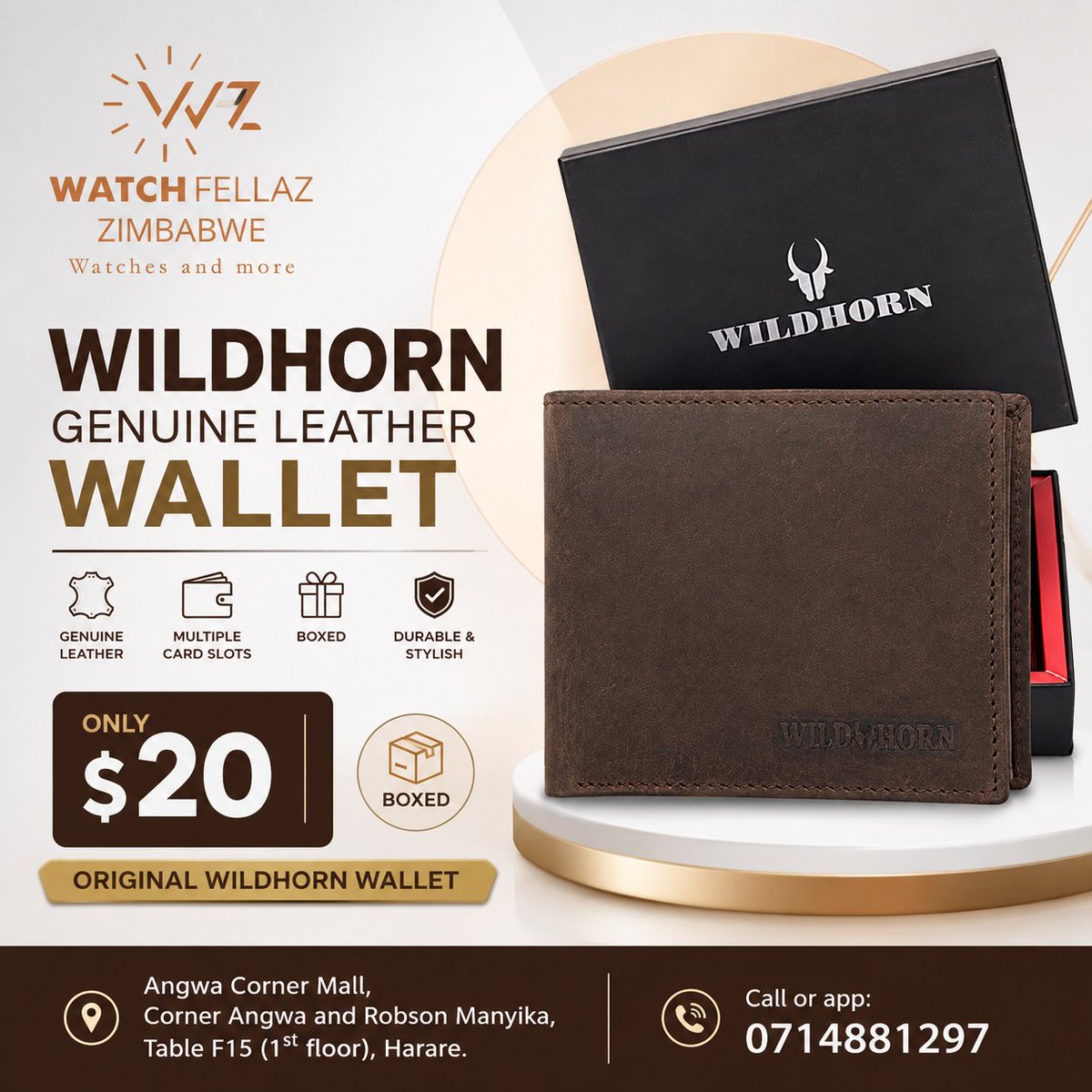 watchfellaz's tweet photo. @redmarketsunday We are your trusted supplier of original Watch brands such as Casio, watch accessories such as straps, batteries&amp; more

Also in stock are imported genuine leather wallets for men. 

Call/app: 0714881297

Angwa Corner Mall, Corner Angwa &amp; Robson Manyika, Table F15, 1st floor https://t.co/wKWvo1oPI2