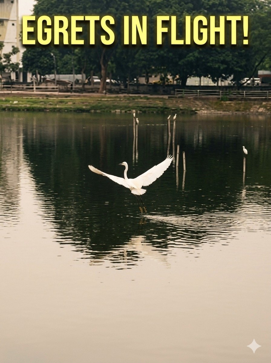 vanelski's tweet photo. Take a deep breath and connect with nature. 🕊️✨ 

Watch the mesmerizing rhythm of these elegant egrets as they take flight and glide gracefully across a peaceful lake. Thanks to the simple bamboo perches built by locals, these birds have found their perfect sanctuary. https://t.co/eeU6u9AOHw