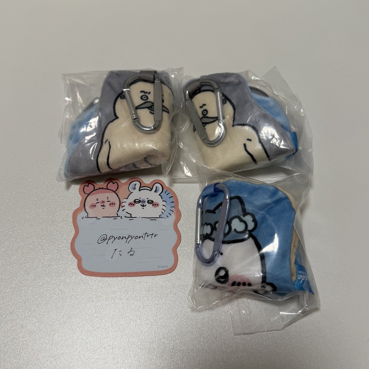 pyonpyontrtr's tweet photo. ちいかわ ダイカットポーチ 交換

【譲】ハチワレ、島二郎×2

【求】うさぎ

都内手渡し＞郵送での交換希望です。
お心当たりある方は気軽にお声掛けください。 https://t.co/qbe5zcOYul