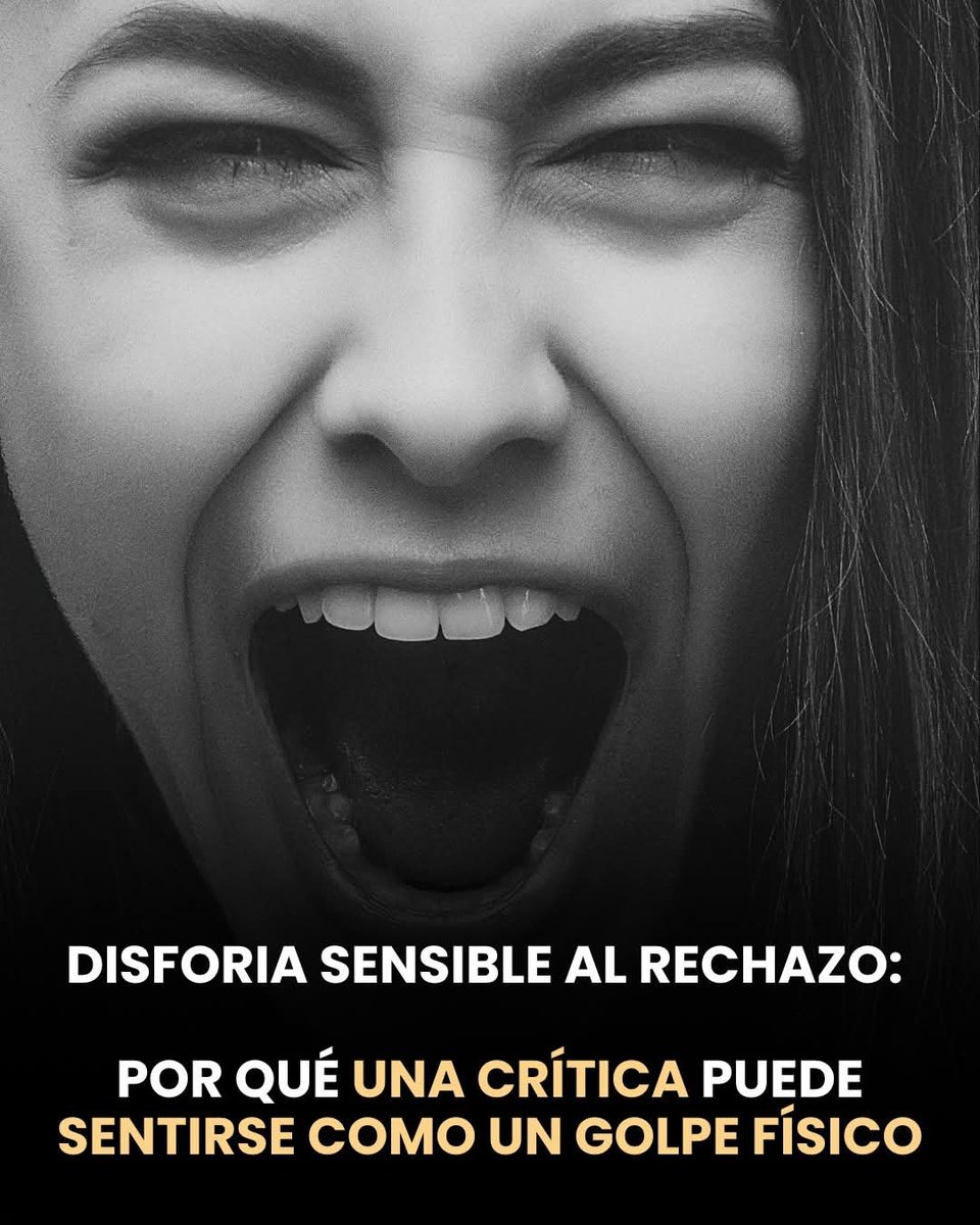 gemanefer's tweet photo. Celebro THAD 
Hay mujeres que sienten el rechazo al 💯 
Una mirada rara. Un Tenemos que hablar
Un mensaje visto y sin respuesta y por dentro, todo se derrumba.
Se llama disforia sensible al rechazo, y para muchas personas con TDAH es lo más difícil de todo. El experto Wiebilidad. https://t.co/LaxNqNNb4t