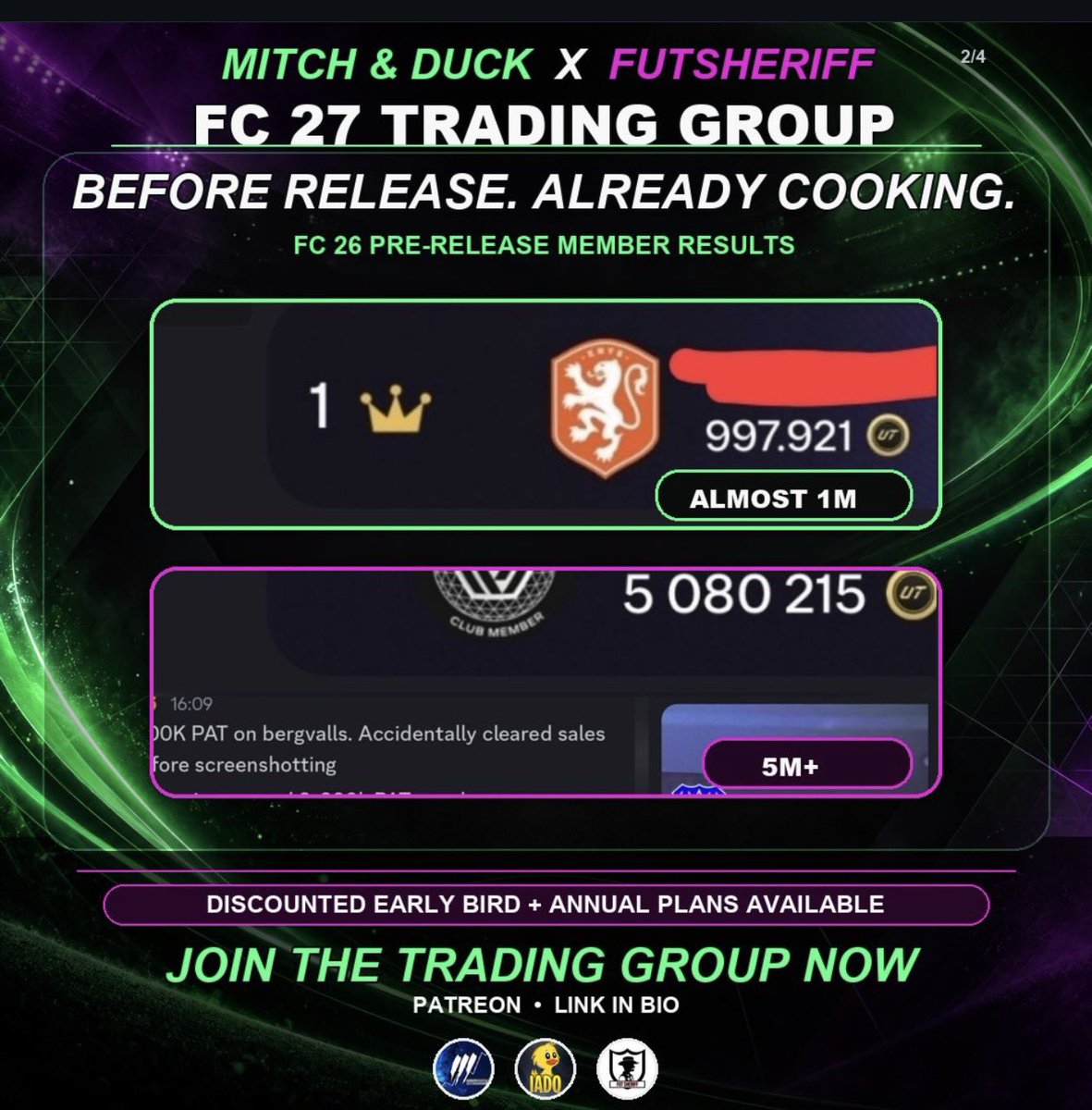 FutSheriff's tweet photo. 💰 Only a few days until the madness starts.

Join now and guarantee yourself the best prices 😉

🔗 https://t.co/TUtCFIk3nE https://t.co/FGcuvinO2S