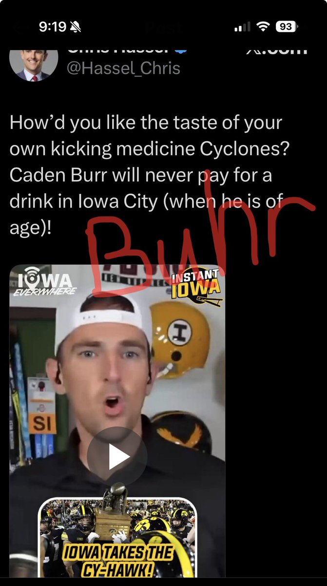 runmickey1's tweet photo. @Hassel_Chris Buhr.  (boo-er…rhymes with doer) https://t.co/zmWHiXPxwW
