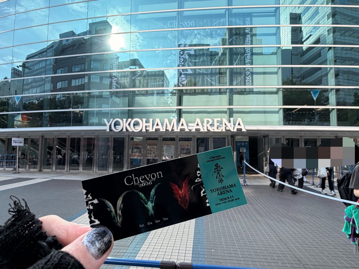 superman_0831's tweet photo. Chevon ONE MAN TOUR 2026「三者三羊」
横浜アリーナ9/13

初のアリーナに立ち会えて本当に良かった。
どれだけBIGになっても、とことん着いて行きます🐐
次は武道館！！

#三者山羊𓃵 #Chevon https://t.co/osfhCJOTif