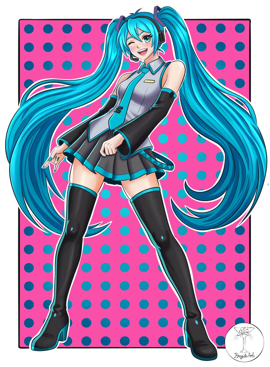 FragileArtsy's tweet photo. Hatsune Miku ✨ last hours to get ger from Fortnite shop, she looks better in game lol 
#fortniteart #hatsunemiku https://t.co/ElOITofVkt