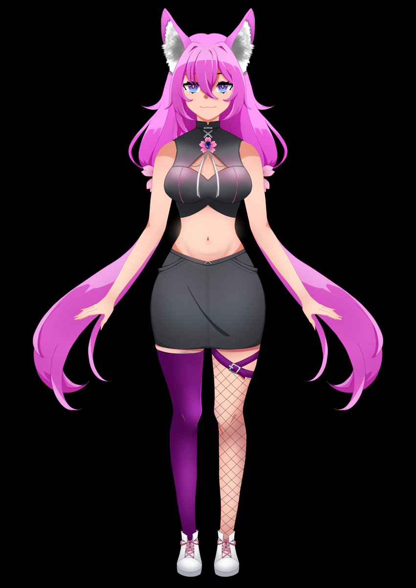 qgepard's tweet photo. this is Vtuber model that I make, should I open comms for it guys? 😭 https://t.co/OqS8ISe3GL