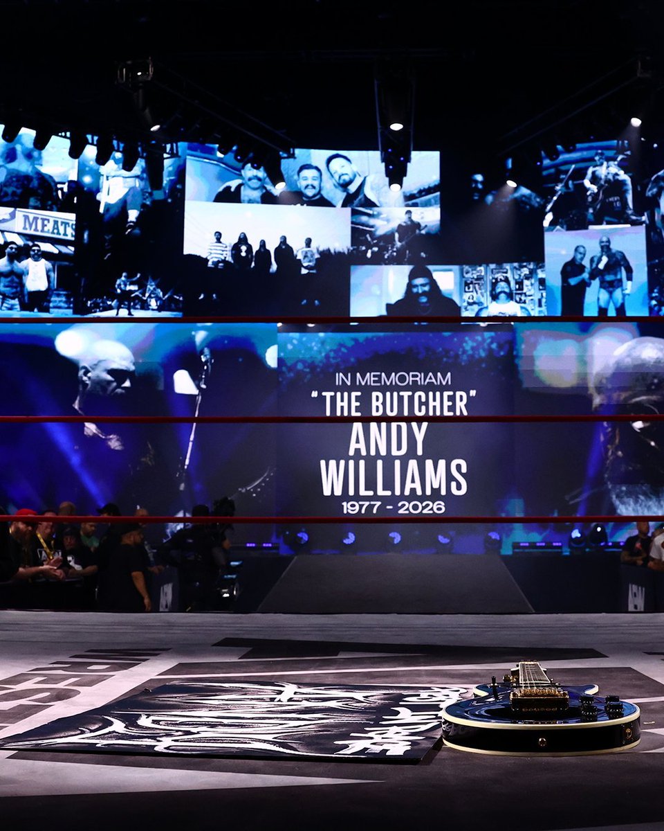 AEWFrance1's tweet photo. 🖤 BOUCHER POUR TOUJOURS.

🎸 ANDY WILLIAMS POUR TOUJOURS.

🖤🎸 BUTCHER FOREVER.

#AEW #TheButcher #AndyWilliams #ButcherForever #Wrestling #ProWrestling #AEWNews https://t.co/LESg8wQpAi