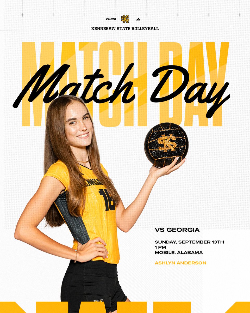 KSUOwlsVB's tweet photo. 🏐 GAMEDAY‼️

🆚 Georgia
⏰ | 1 pm
📍 | Mobile, Ala.

#OwlFamily | #HootyHoo 🦉 https://t.co/hE9ElfsRBS