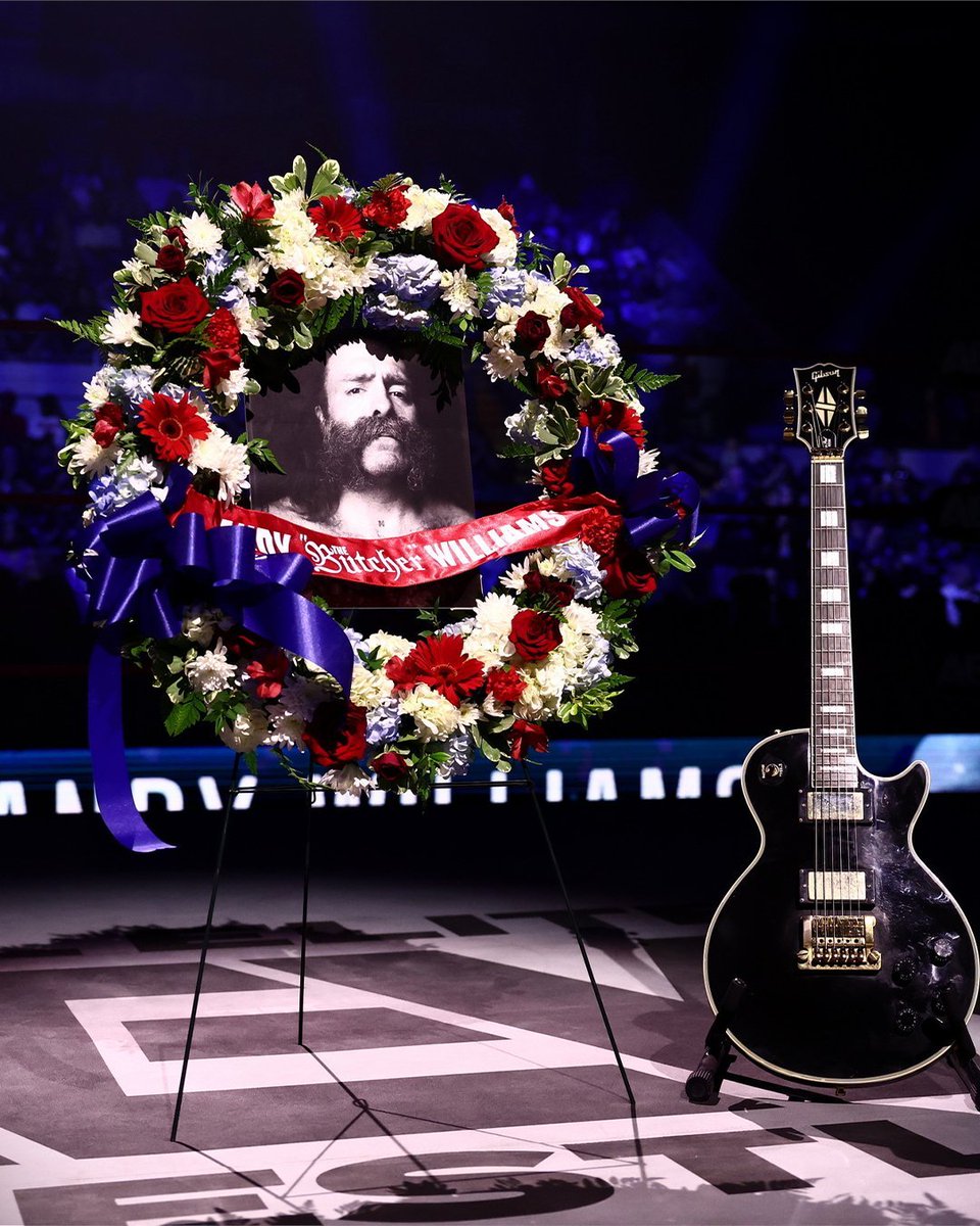 AEWFrance1's tweet photo. 🖤 POUR TOUJOURS DANS NOS CŒURS, ANDY. 🕊️🎸

#AEW #TheButcher #AndyWilliams #ButcherForever #Wrestling #ProWrestling #AEWNews https://t.co/zD7cEQwCsN
