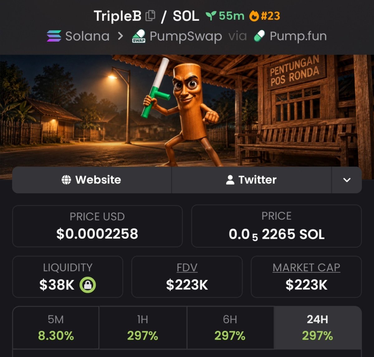 MoonSniper__'s tweet photo. 💎Token : $TripleB
📈Entry: $21k
📊Peak: $223k
🚀Gain: 10.6x Profit 
No hype- just early calls , sharp entries, serious profits and great insiders info 
Dm for my Invite link to My Alpha telegram Channel now 

⛓️ #solana #memecoin #cryptoTrading https://t.co/wduphqMs5x
