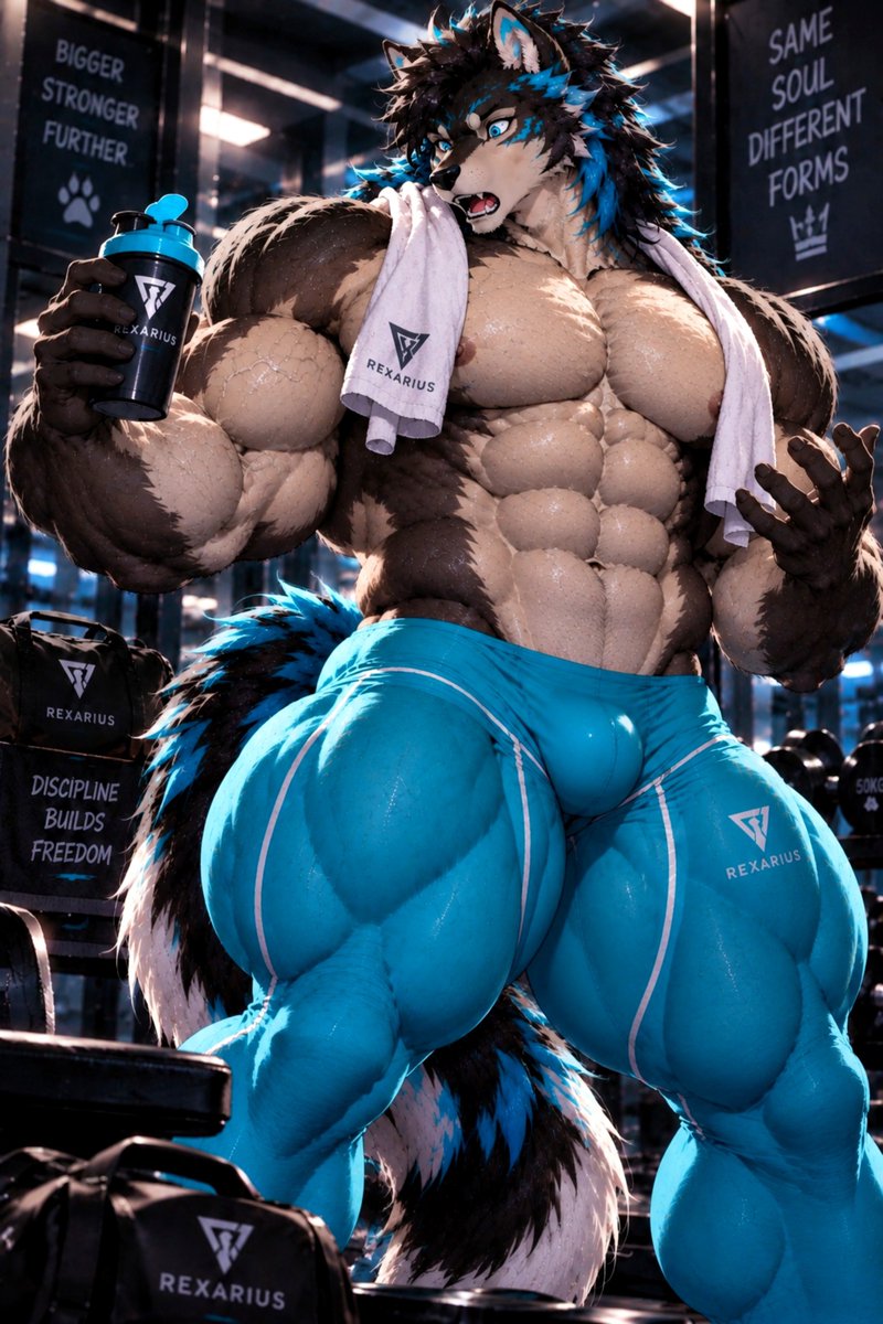 Rexarius's tweet photo. Rexarius — Furry Growth: Bigger, Stronger, Further 🐺💙
#FurryGrowth
#MuscularFurry 
#MuscleFurry #FurryMuscle
#MuscularFurryArt
#FurryArt
#FurryArtist
#FurryCommunity https://t.co/IbwAT5Vxkn