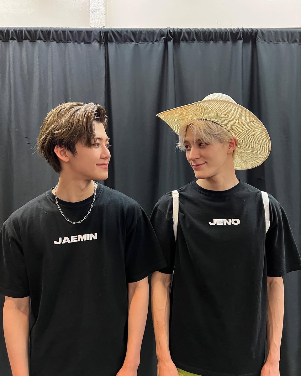 leeujenyo's tweet photo. One photo with Jaemin, one with Mark hyung. Somehow I always end up with the same people around me. We really need to start taking more normal pictures though or maybe this is already as normal as it gets for us. https://t.co/VqL4EOhcfD
