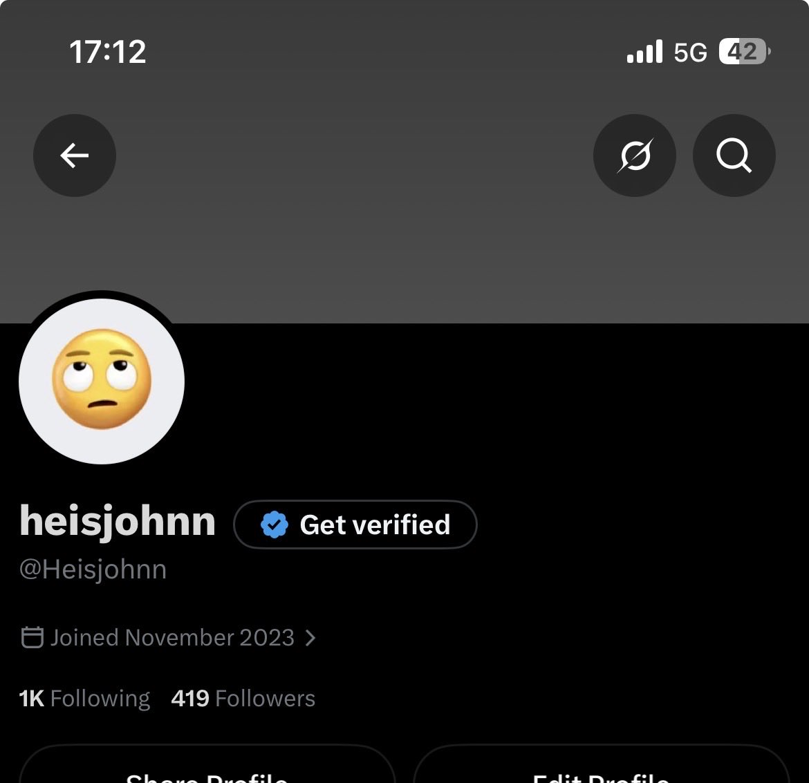 Heisjohnn's tweet photo. Wait… I just realized I have 419 followers! 😭 https://t.co/fnkfK6AtGi