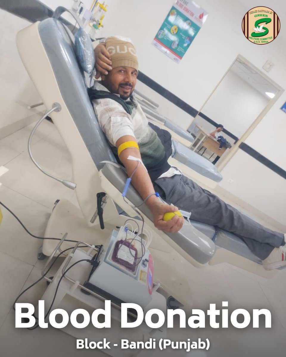 Amitpritiinsa1's tweet photo. Shah Satnam Ji Green ‘S’ Welfare Committee volunteers, inspired by the humanitarian teachings of Saint Dr. MSG Insan, are actively donating blood in their respective areas to support patients in urgent need. 

#BloodDonation #TrueBloodPump #SaintMSG #SavingLife
#SaintMSG https://t.co/EKd8yKHZos