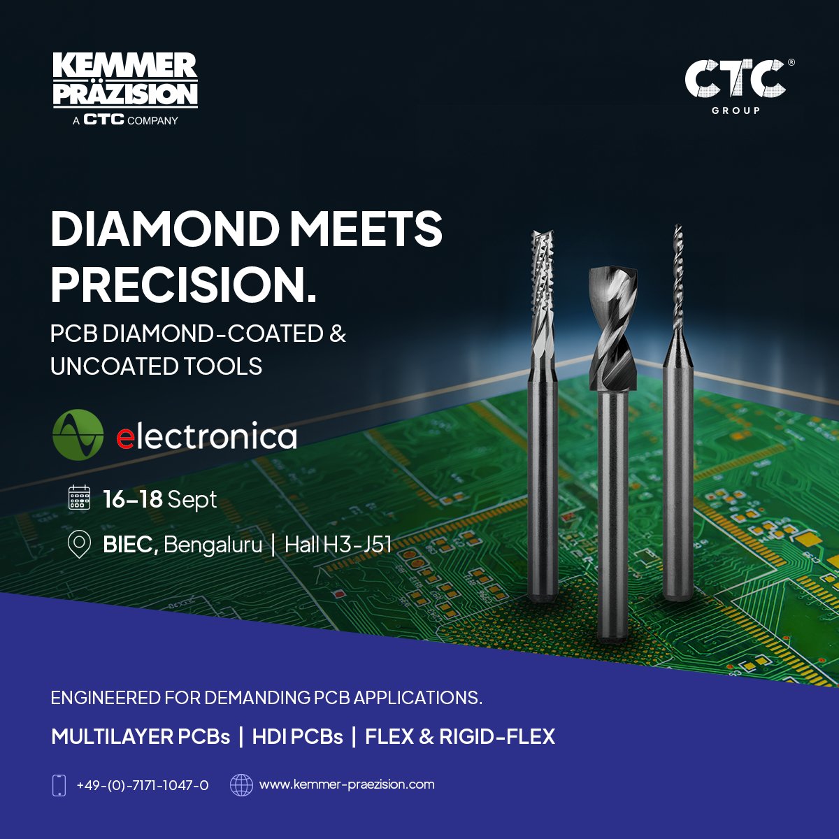 kemmerPrazision's tweet photo. Precision is invisible. Until it isn’t.

In PCB manufacturing, every hole, contour and cut contributes to the final result.

#Electronica2026 #KemmerPraezision #CTCGroup #PCB #PCBMachining #PrecisionTooling #PCBManufacturing https://t.co/KgFN9MnWsc