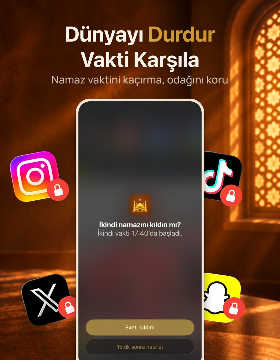 inschapp's tweet photo. Insch’in arayüzünü baştan sona yeniledik.

Namaz vakitleri, günlük ayetler, ana ve kilit ekranı hatırlatmaları, Kur’an, zikir ve Namaz Odak Modu artık daha sade bir deneyimde bir arada.

Reklamsız. iOS &amp; Android. 🌙
