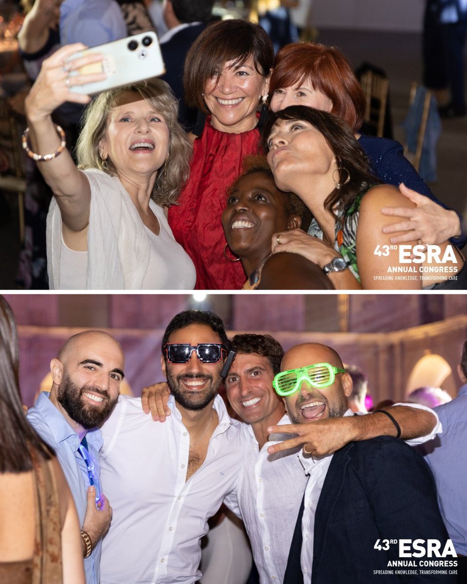 ESRA_Society's tweet photo. 💃🕺 One of the highlights of ESRA 2026: the Gala Dinner!

An unforgettable evening of laughter, dancing, and celebration with colleagues and friends from around the world.

Thank you to everyone who joined us – what a night!

#ESRA2026 #Networking #Celebration #Lisbon https://t.co/w5OxIszTlU