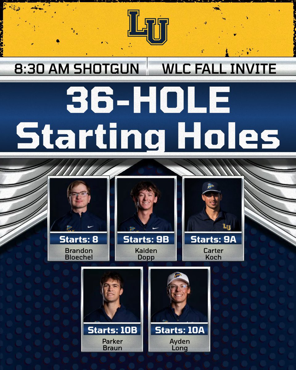 LU_MuskyGolf's tweet photo. 36-Hole WLC Invite this morning at Washington County!!! 

Live scoring: https://t.co/D70P9938GA https://t.co/x49zQ4iDZy